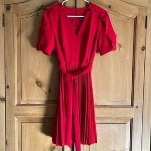 Brand New Karen Millen red pleated dress.